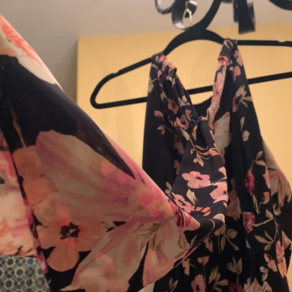 Eliza J floral navy and pink maxi dress - Picture 3 of 7